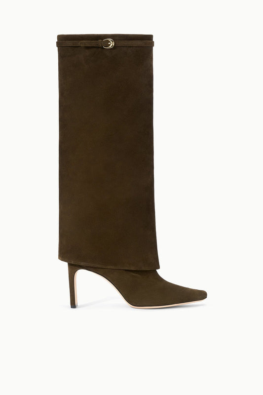 STAUD Wally Foldover High Heel Boot Truffle