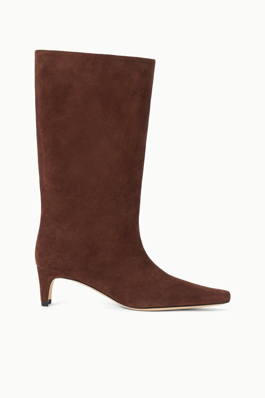 STAUD Midcalf Wally Boot Mahogany