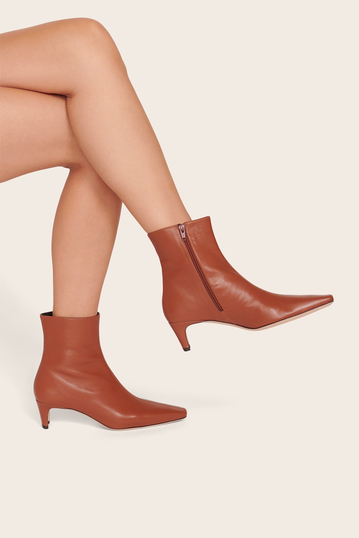 STAUD Wally Ankle Boot Tan