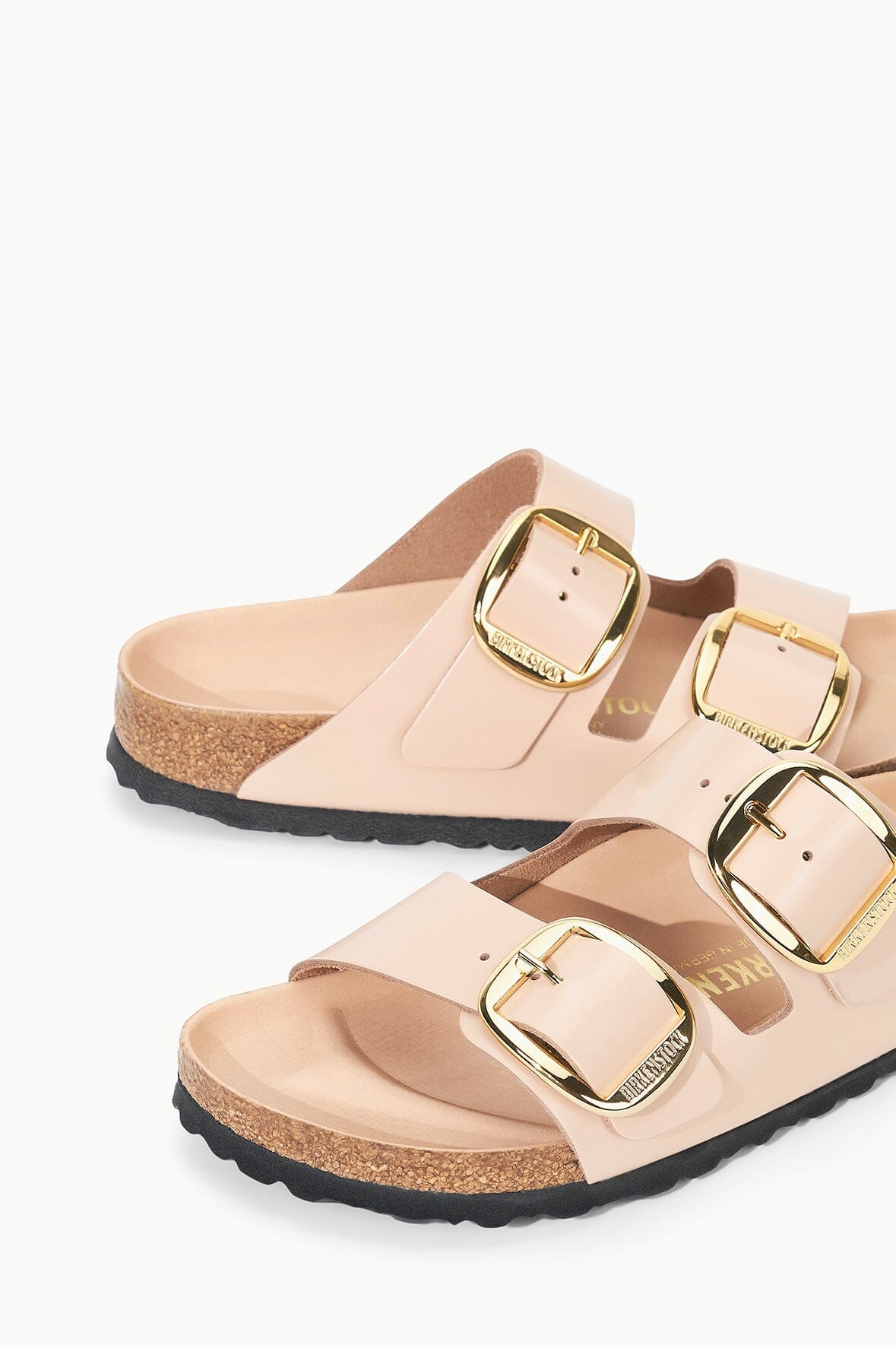 STAUD Birkenstock Arizona Big Buckle Sandal - High Shine New Beige