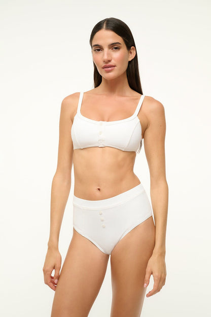 STAUD Gia Bikini Bottom Bright White