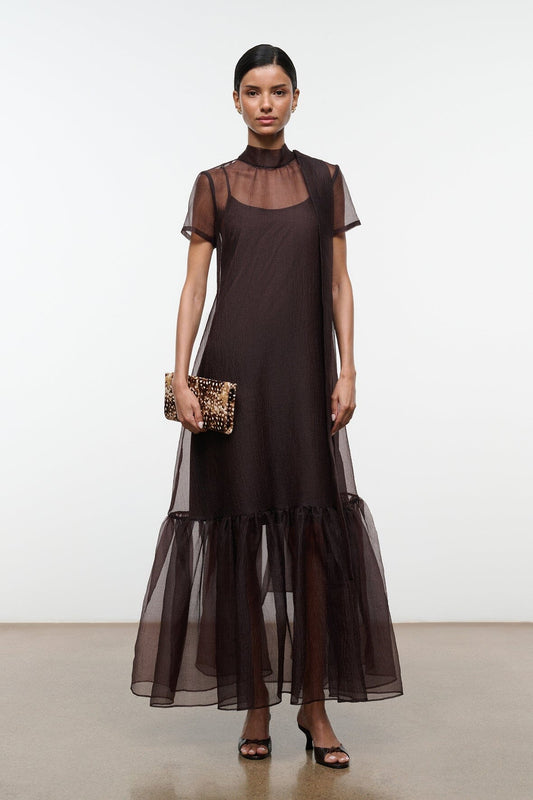 STAUD Calluna Dress Earth
