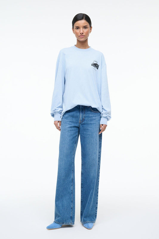 STAUD St Regis Long Sleeve Tee Glacier