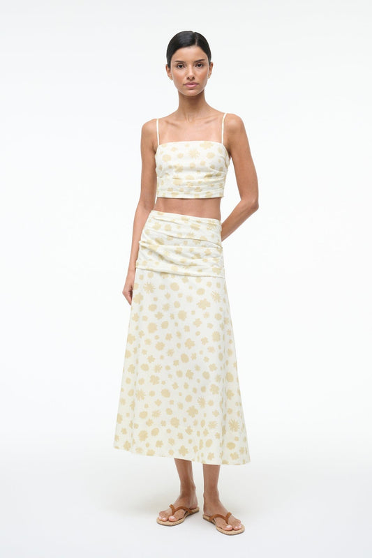 STAUD Lorenzo Top Meringue Ditsy