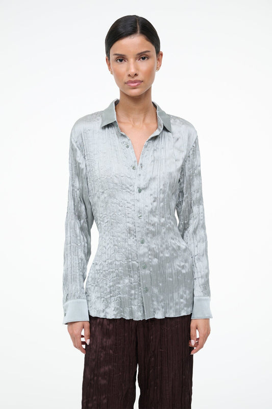 STAUD Suki Shirt Silver Sage