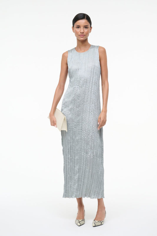 STAUD Mizu Dress Silver Sage