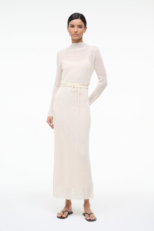 STAUD Marianne Dress Ivory