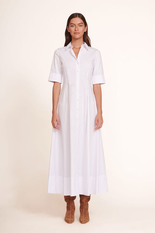 STAUD Joan Maxi Dress - White