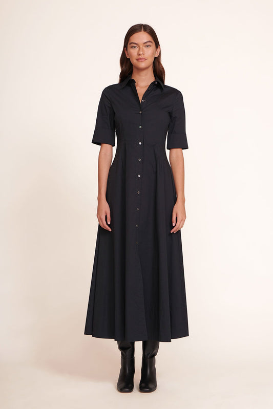 STAUD Joan Maxi Dress Black