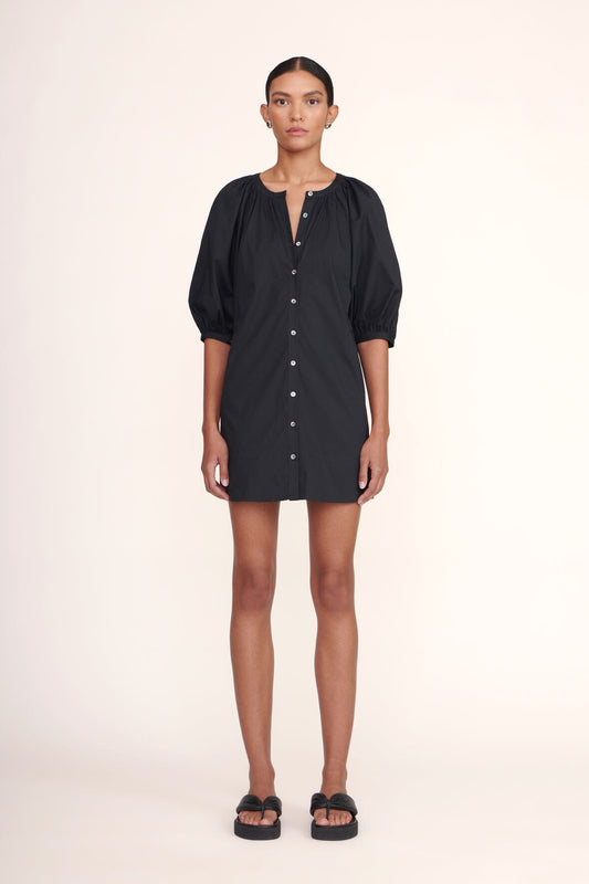 STAUD Mini Vincent Dress - Black