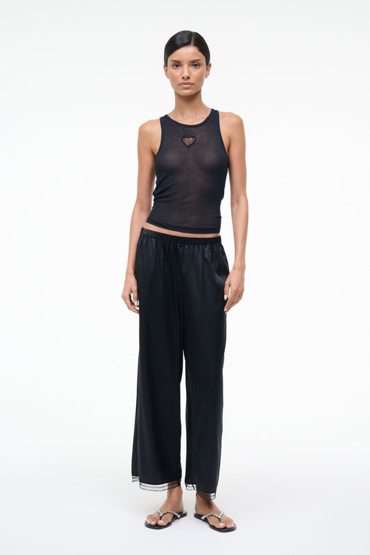 STAUD Kirby Silk Pant Black