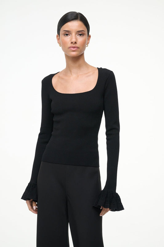 STAUD Shelley Top Black