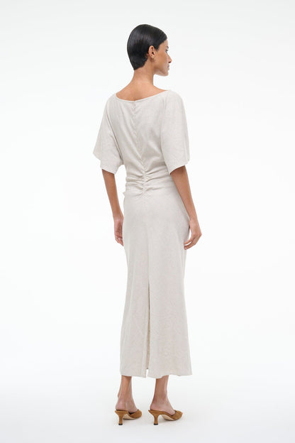 STAUD Amelie Linen Dress Natural