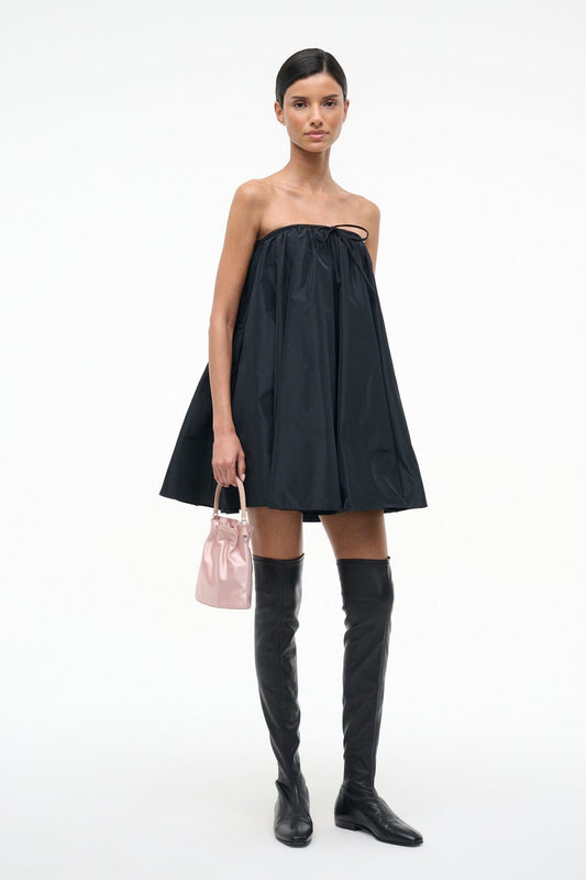 STAUD Sofia Dress Black