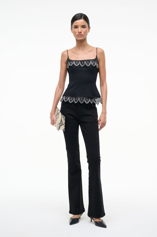 STAUD Colette Top Black