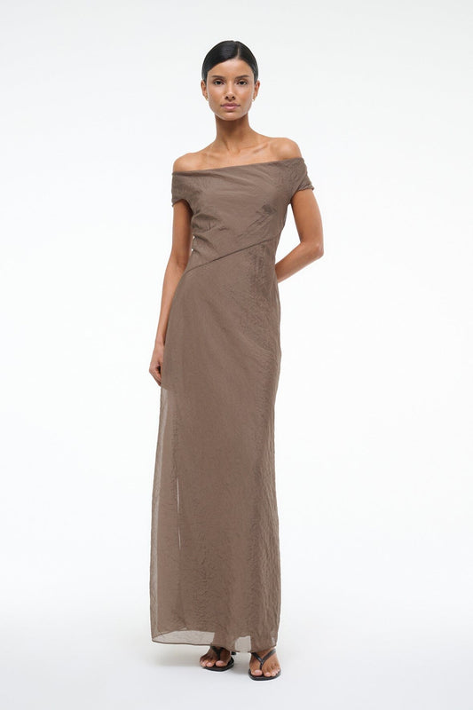 STAUD Cheyenne Dress Taupe
