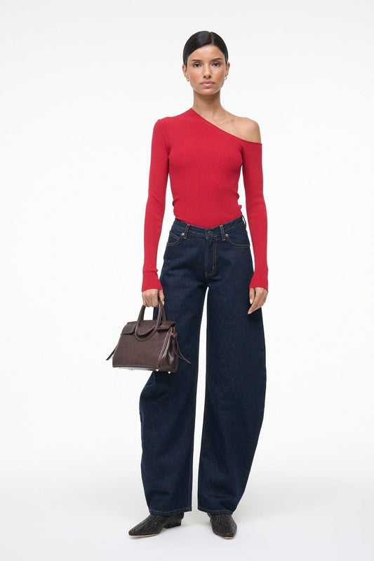 STAUD Lois Top Rouge