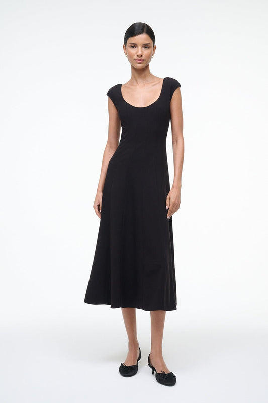 STAUD Charlotte Dress Black