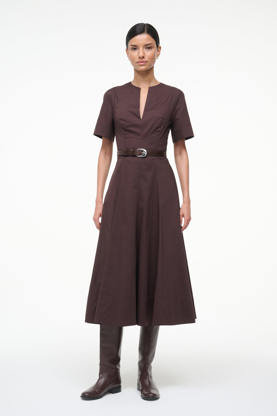 STAUD Frances Dress Earth