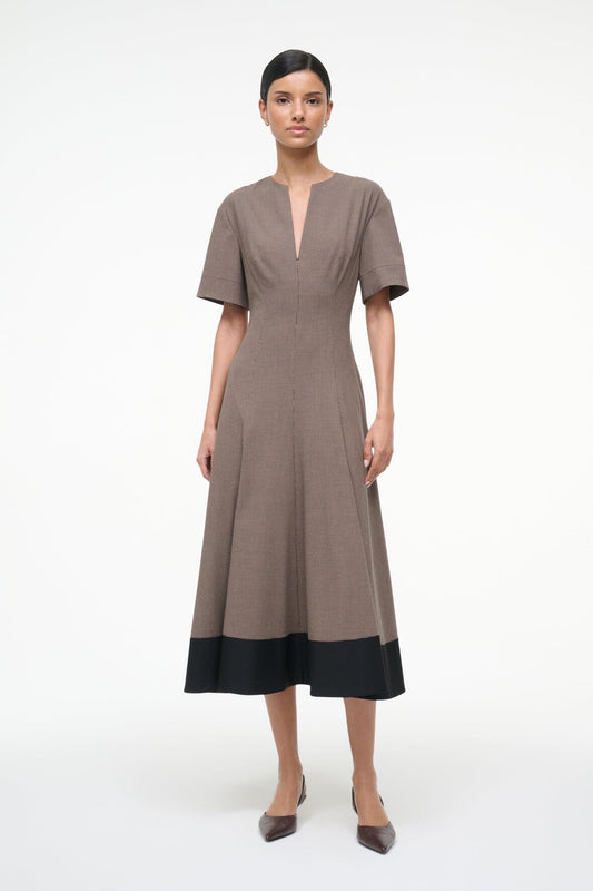 STAUD Frances Dress Houndstooth