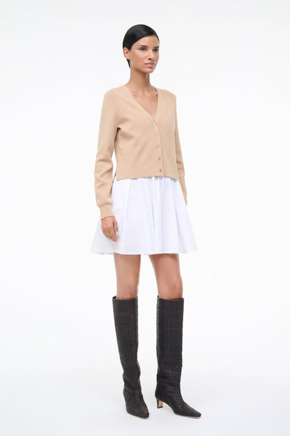 STAUD Milo Dress Wheat White