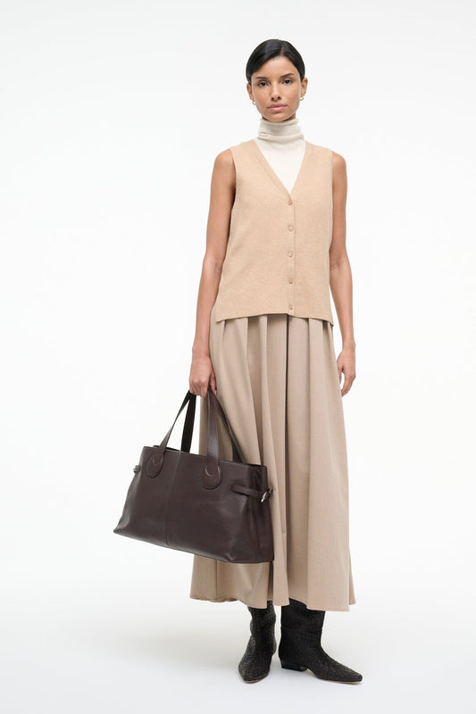 STAUD Madeline Dress Wheat