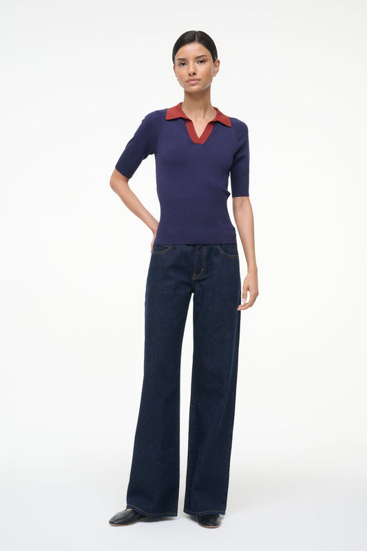 STAUD Gene Top Navy Sangria