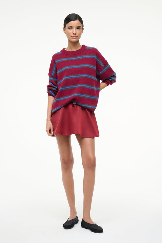 STAUD Sosa Skirt Deep Red