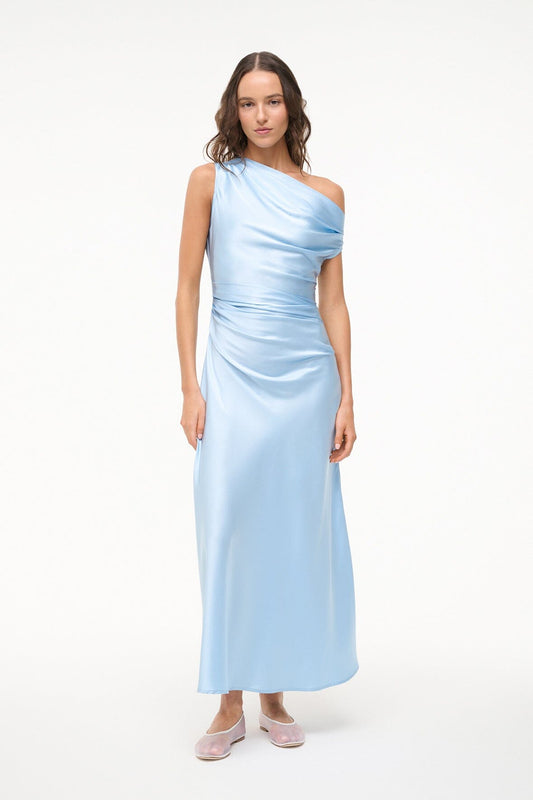 STAUD Phare Silk Dress Cloud