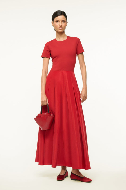 STAUD Hopper Dress Rouge