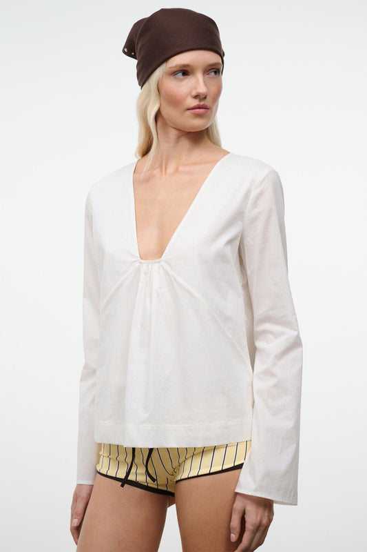 STAUD Vivi Top Ivory